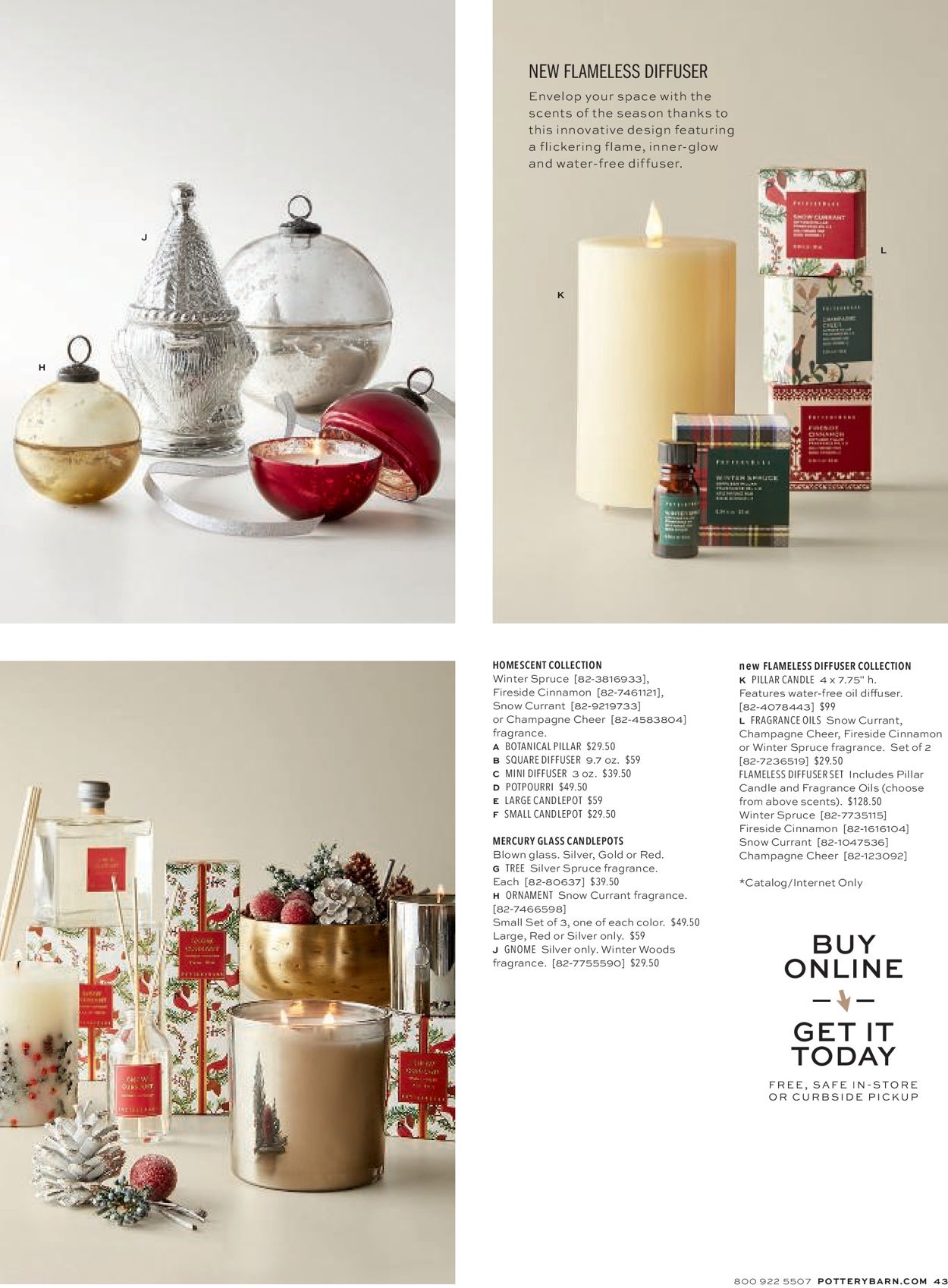 Catalogue Pottery Barn Holiday 2020 from 11/07/2020