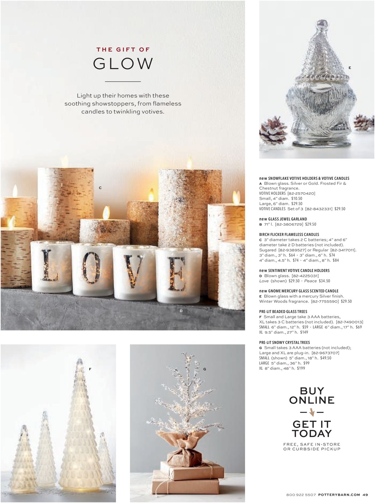 Catalogue Pottery Barn Holiday 2020 from 11/07/2020