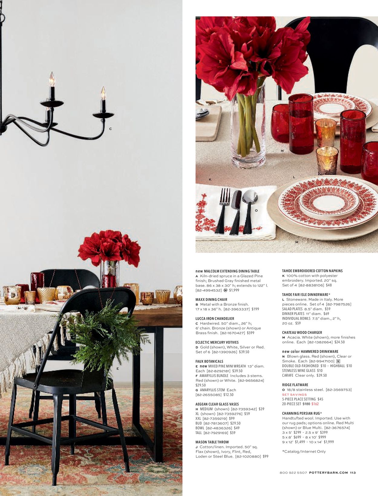 Catalogue Pottery Barn Holiday 2020 from 11/07/2020