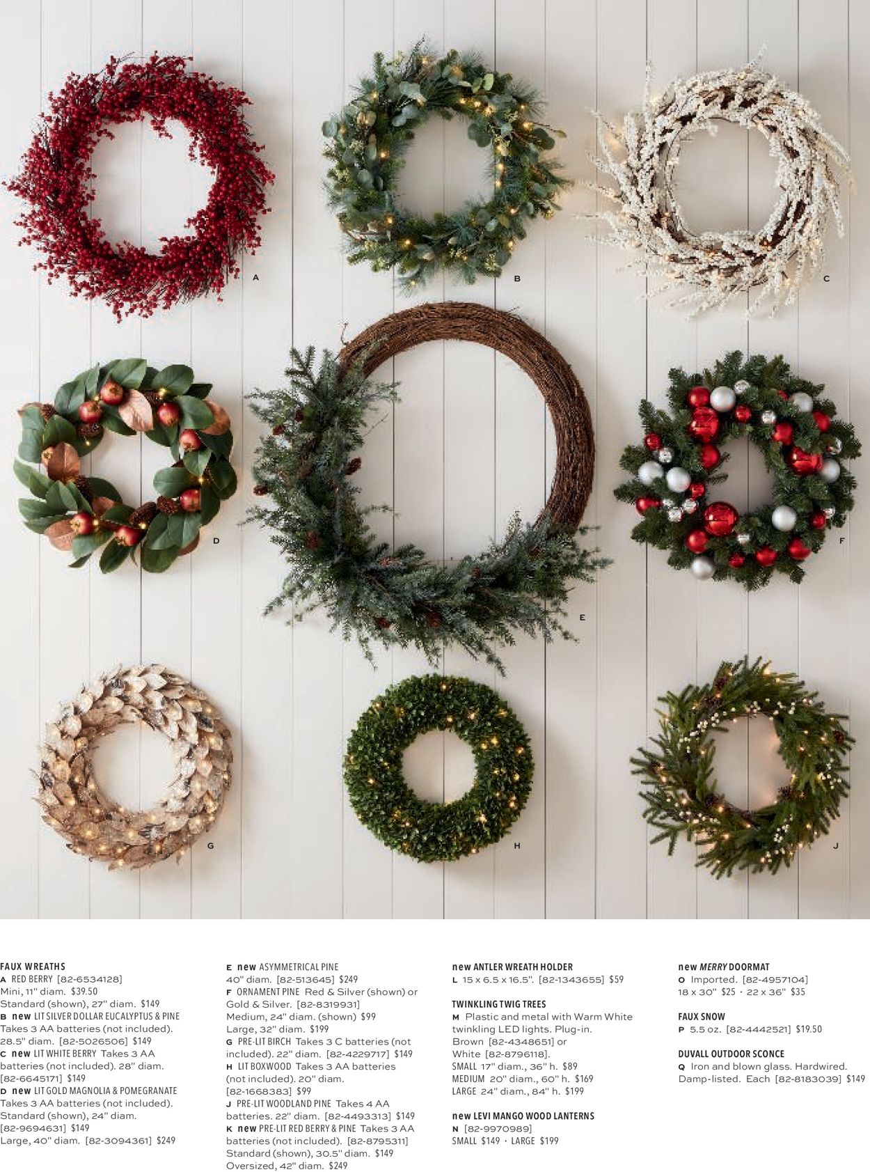 Catalogue Pottery Barn Holiday 2020 from 11/07/2020