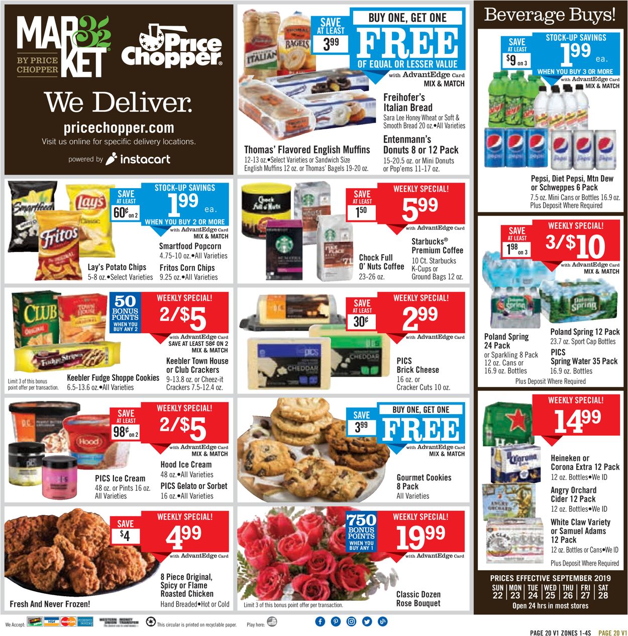 Catalogue Price Chopper from 09/22/2019