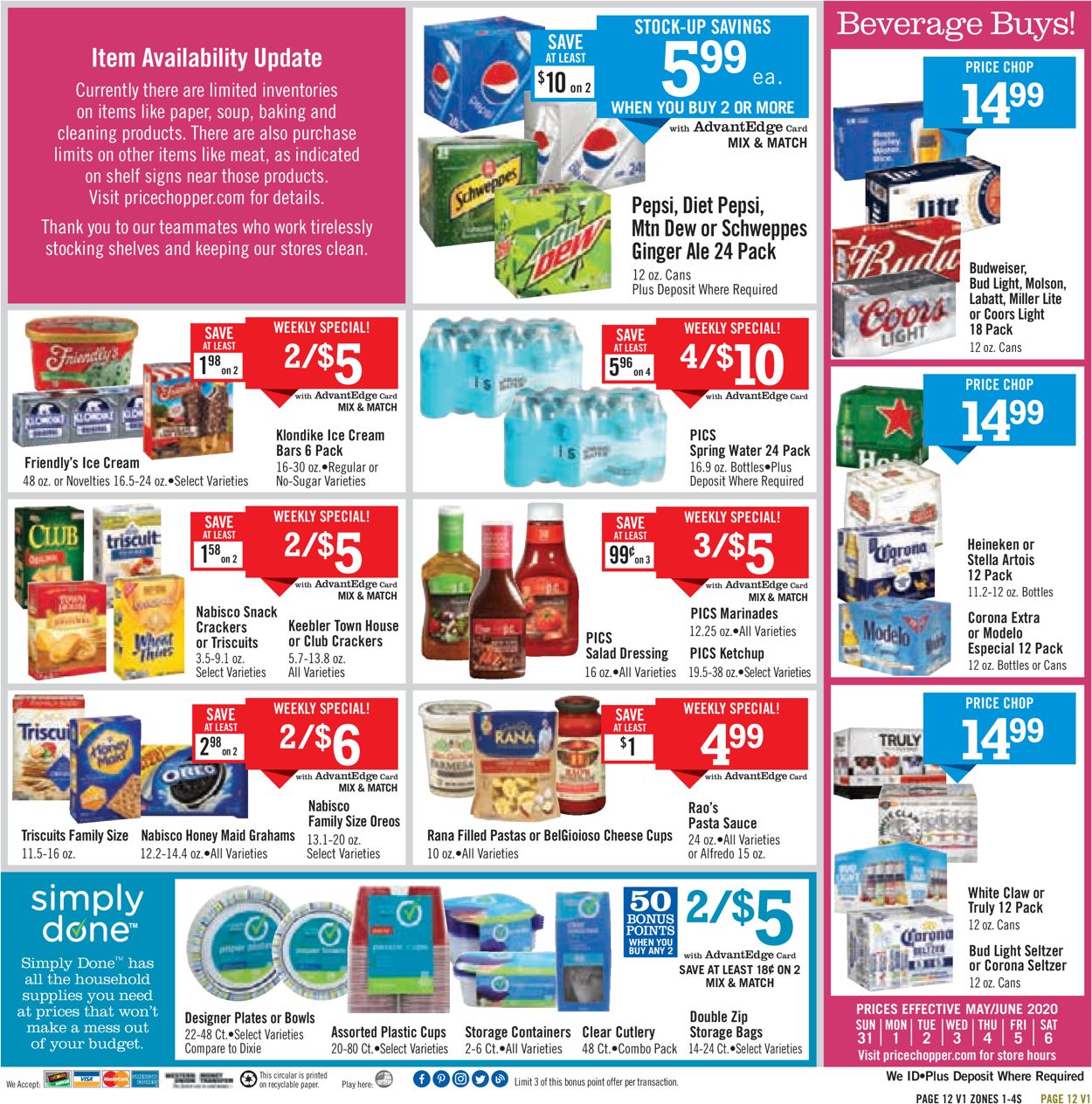Catalogue Price Chopper from 05/31/2020