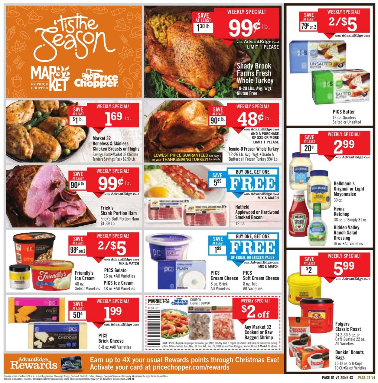 Catalogue Price Chopper Thanksgiving 2020 from 11/22/2020