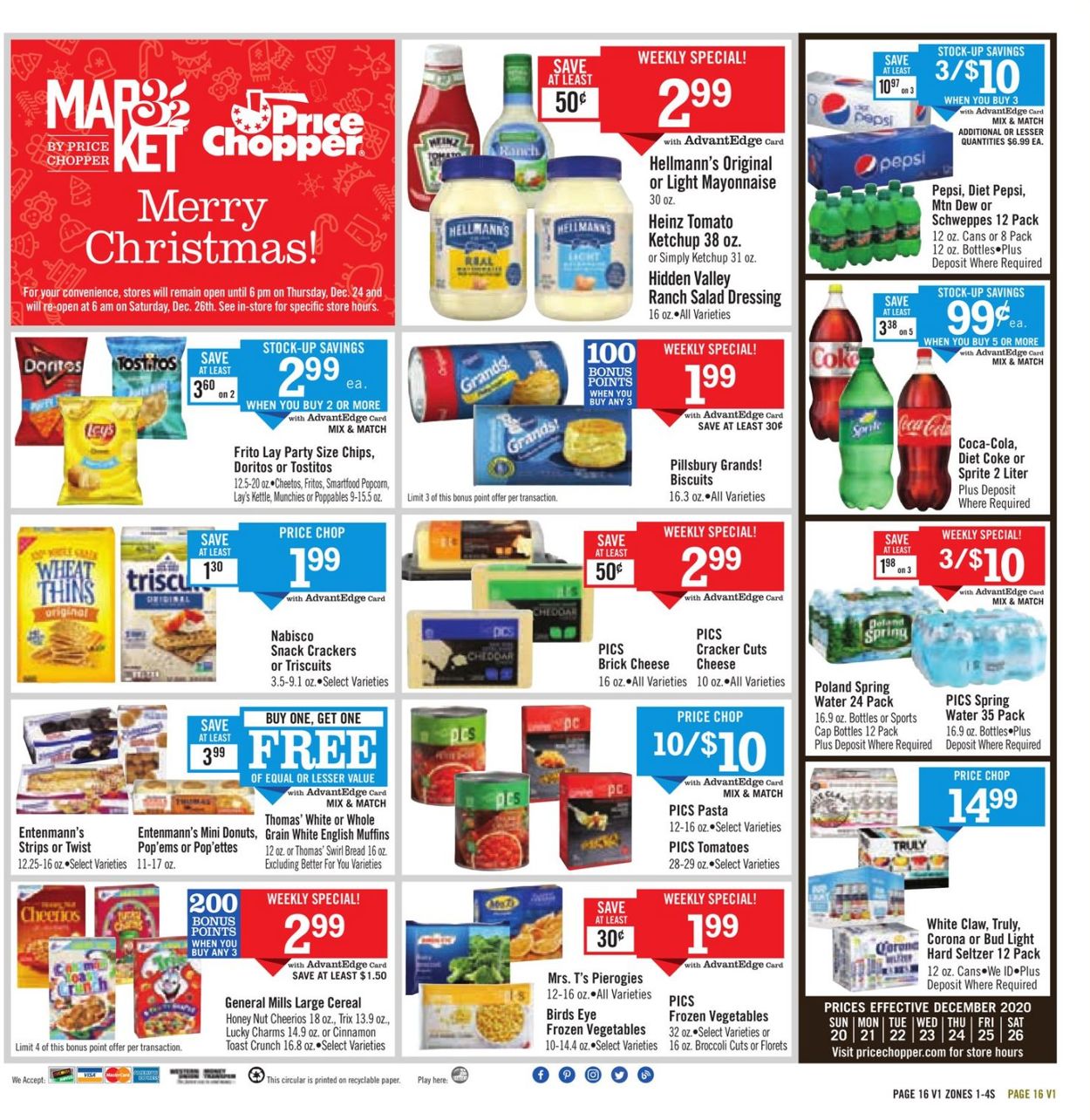 Catalogue Price Chopper Christmas As 2020 from 12/20/2020