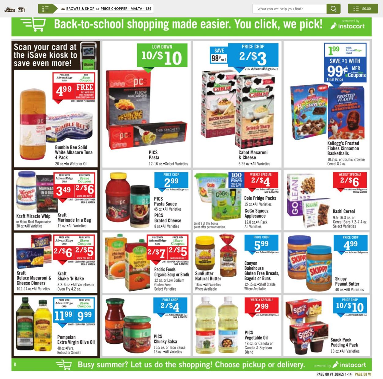 Catalogue Price Chopper from 08/22/2021