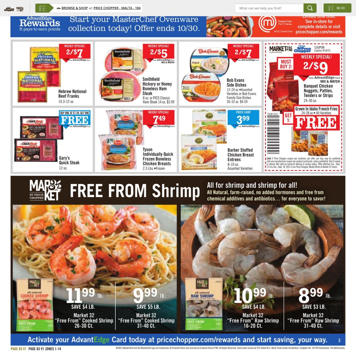 Catalogue Price Chopper from 09/12/2021