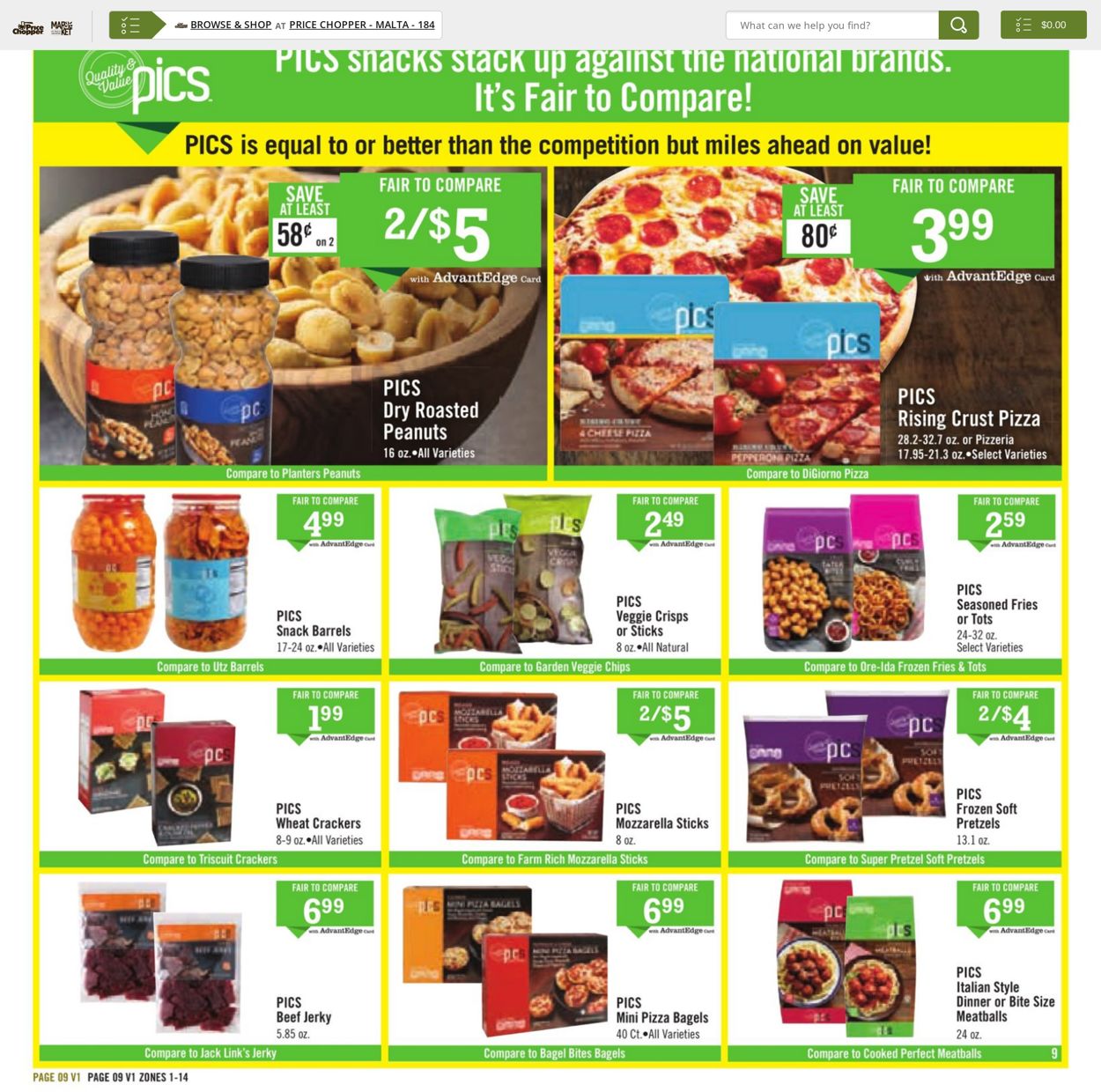 Catalogue Price Chopper from 09/26/2021