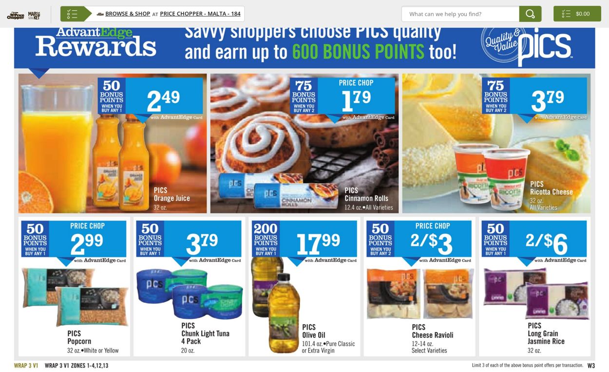 Catalogue Price Chopper from 10/03/2021