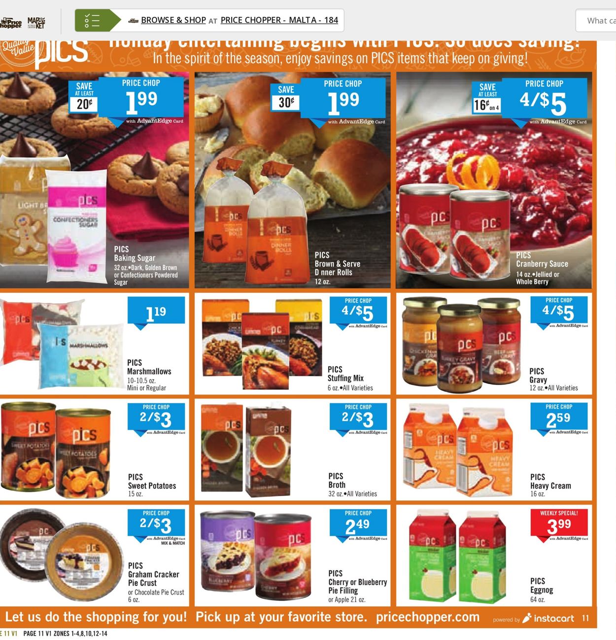 Catalogue Price Chopper THANKSGIVING 2021 from 11/21/2021