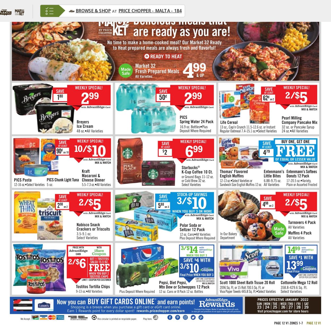 Catalogue Price Chopper from 01/23/2022