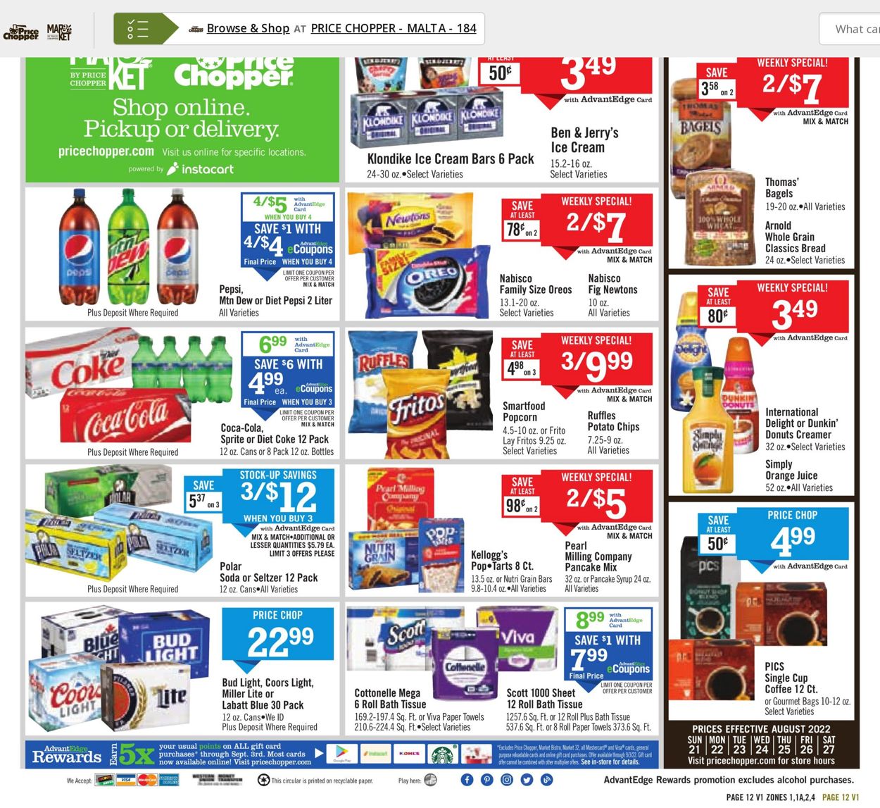 Catalogue Price Chopper from 08/21/2022