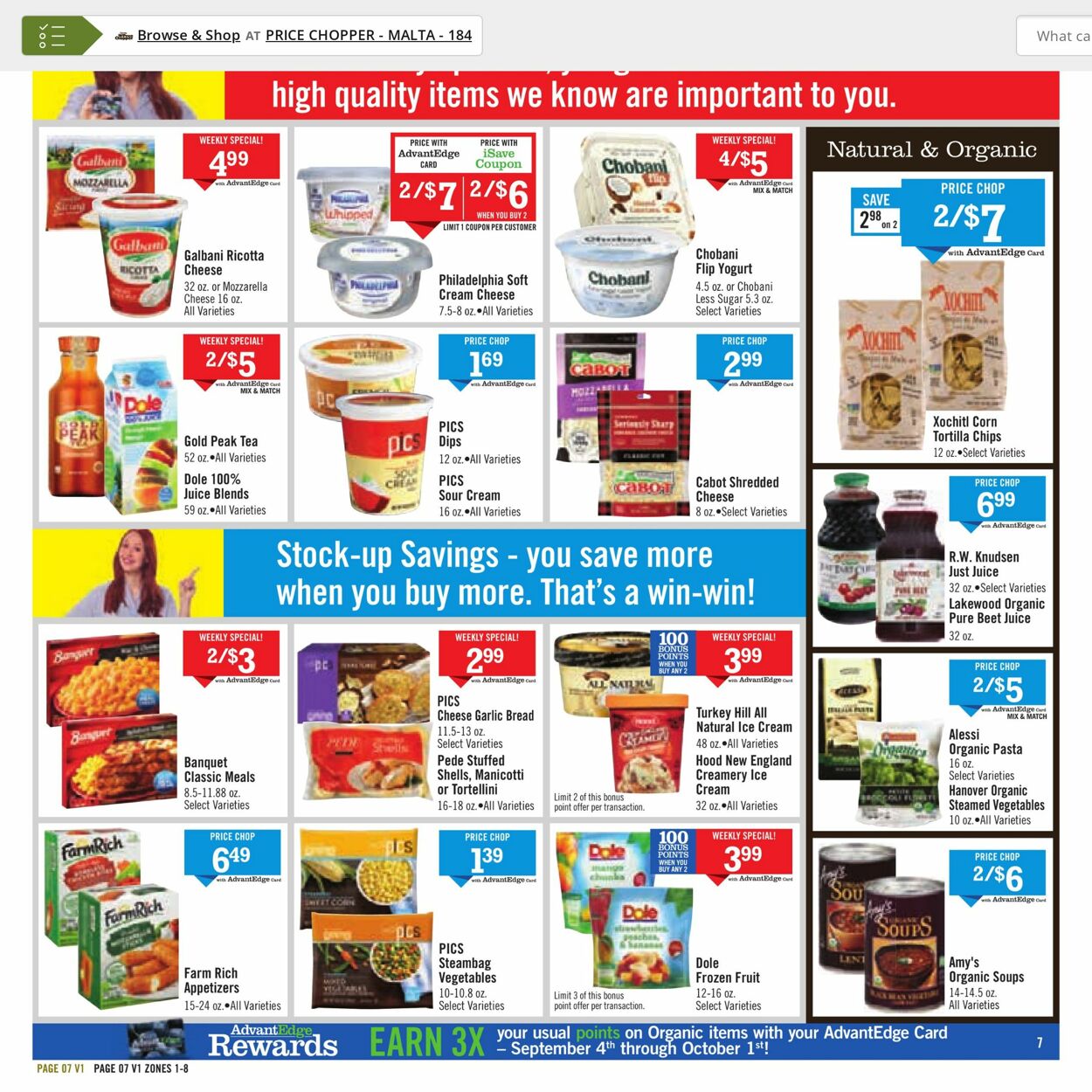 Catalogue Price Chopper from 09/18/2022