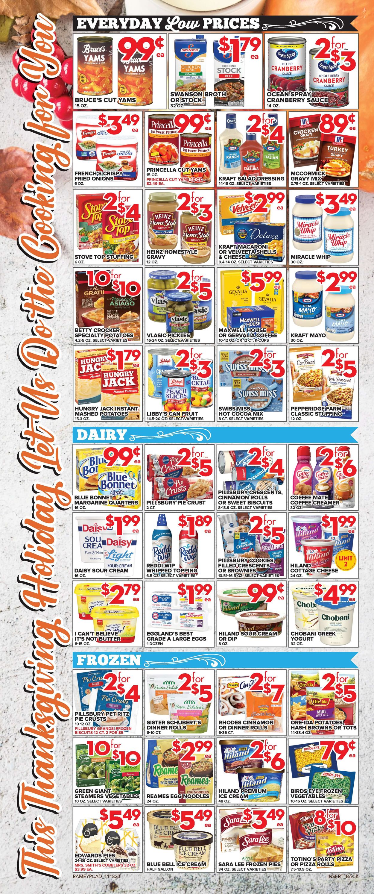 Catalogue Price Cutter Thanksgiving ad 2020 from 11/18/2020