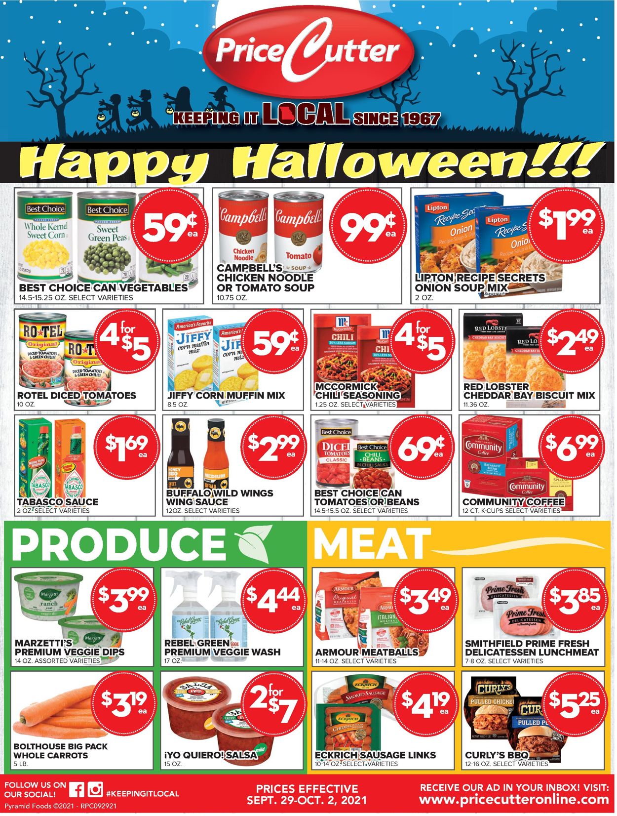 Catalogue Price Cutter Halloween 2021 from 09/29/2021