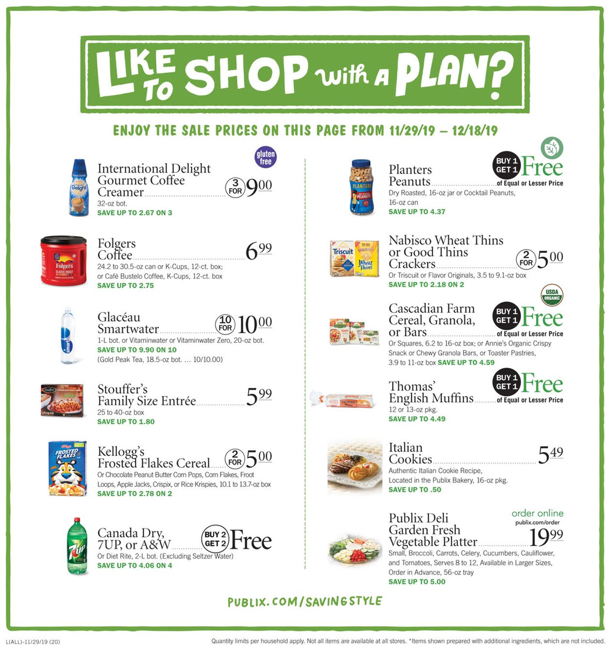 Publix Current weekly ad 11/29 - 12/04/2019 [20] - frequent-ads.com