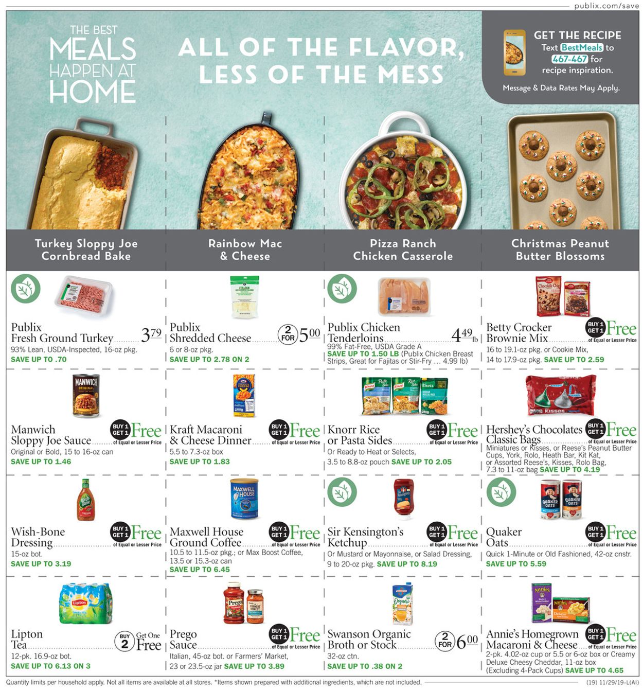 Catalogue Publix from 11/29/2019