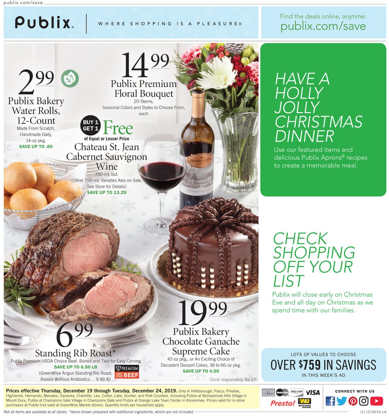 Publix Current weekly ad 12/19 12/24/2019