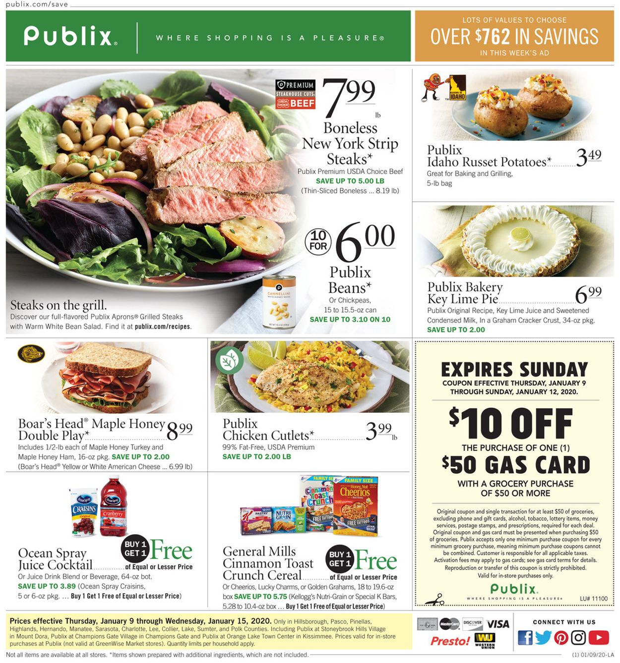 Publix Current weekly ad 01/09 - 01/15/2020 - frequent-ads.com