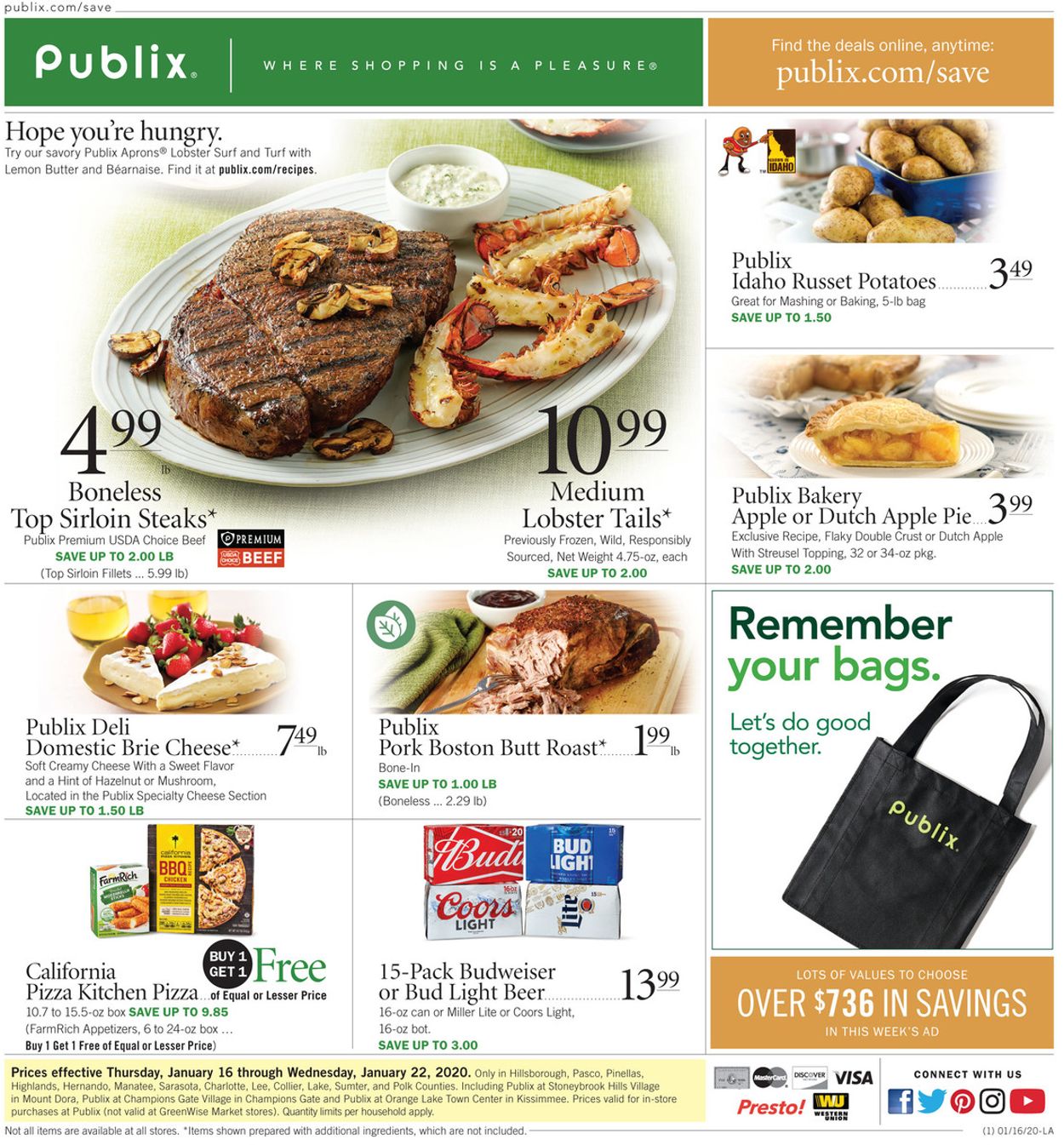 Publix Current weekly ad 01/16 - 01/22/2020 - frequent-ads.com