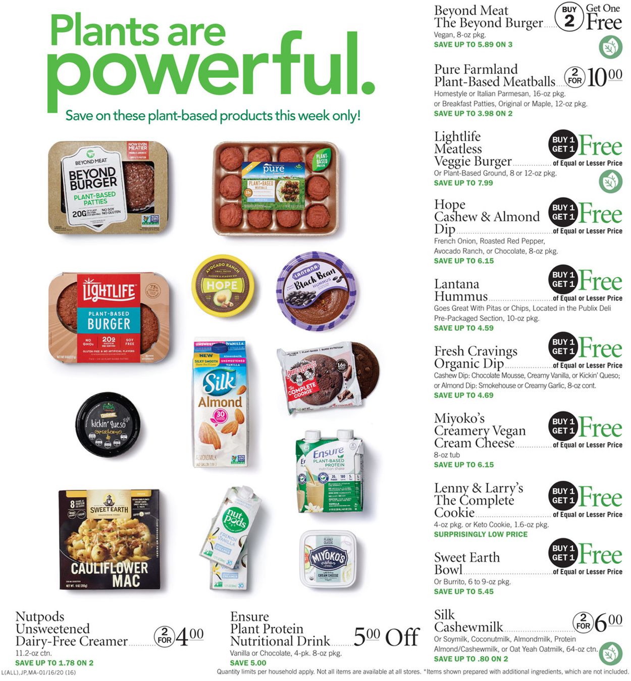 Catalogue Publix from 01/16/2020