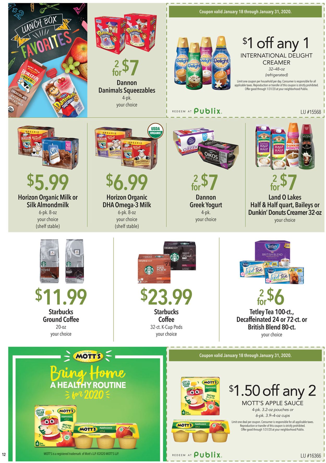 Catalogue Publix from 01/18/2020