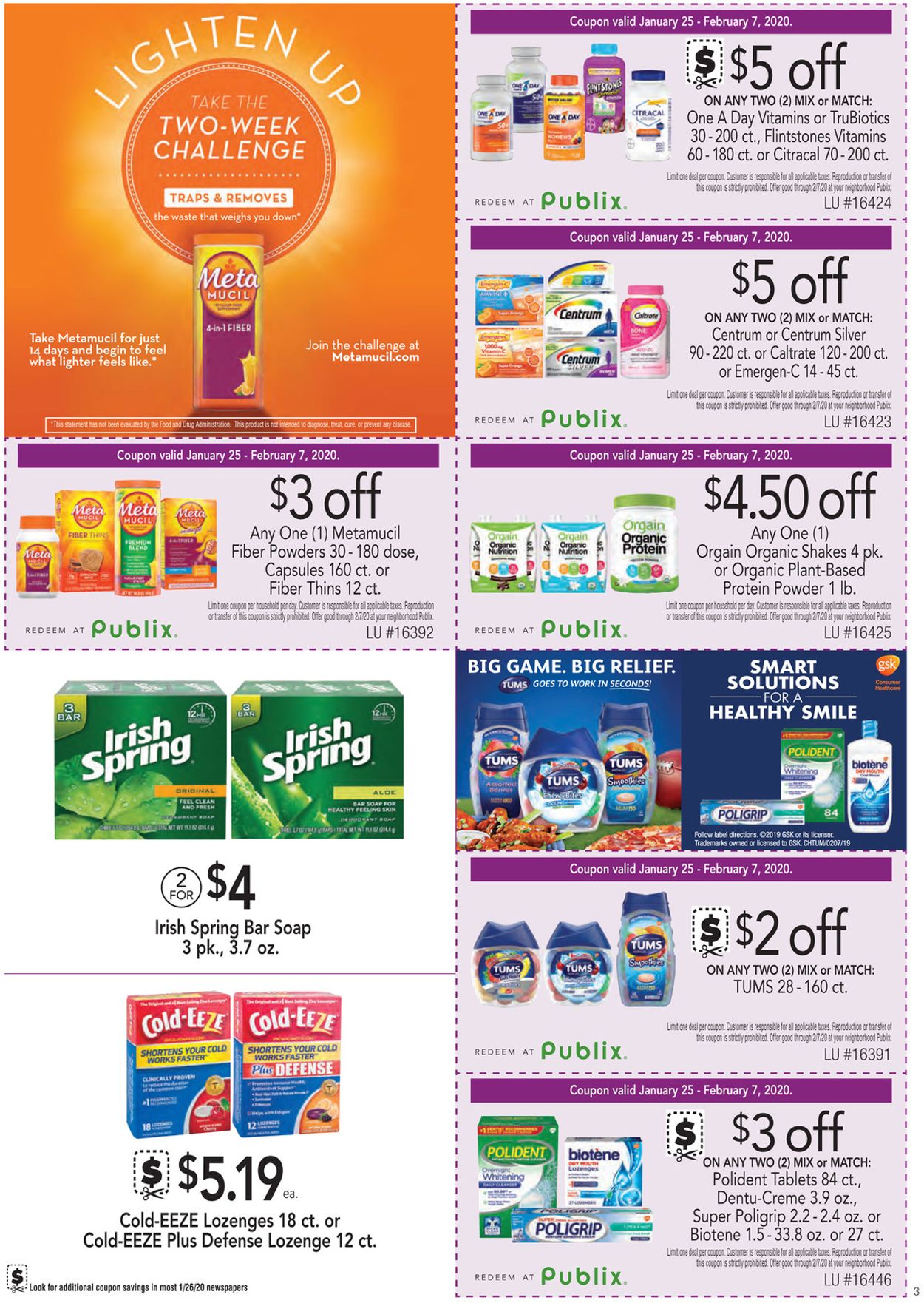 Catalogue Publix from 01/25/2020