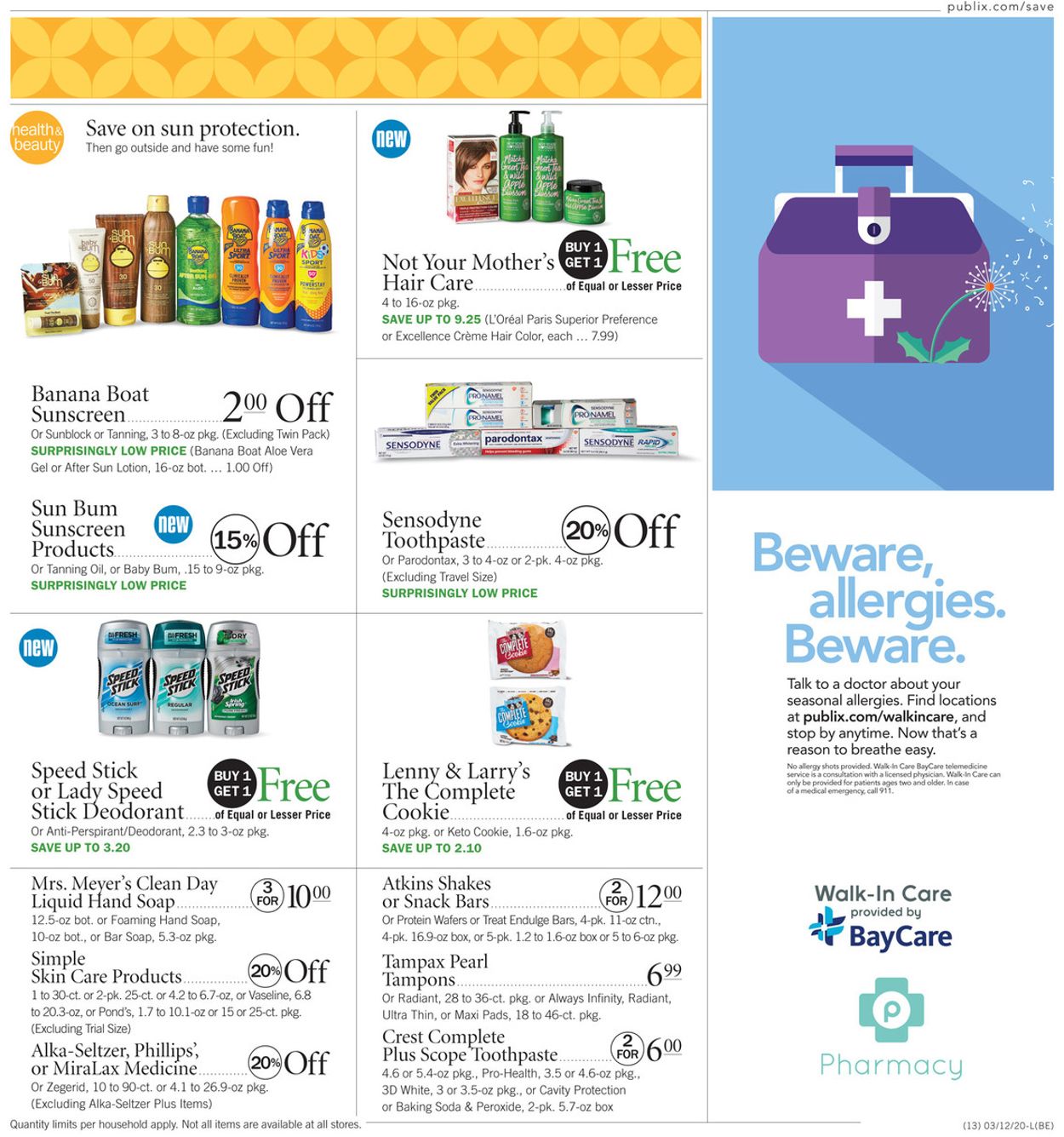 Catalogue Publix from 03/12/2020