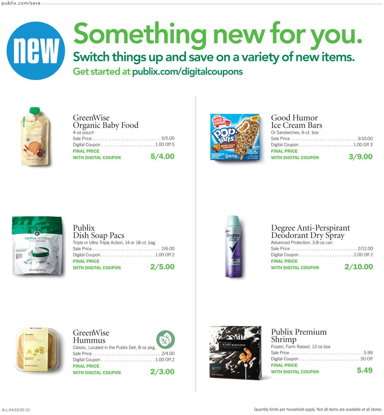 Catalogue Publix from 04/23/2020