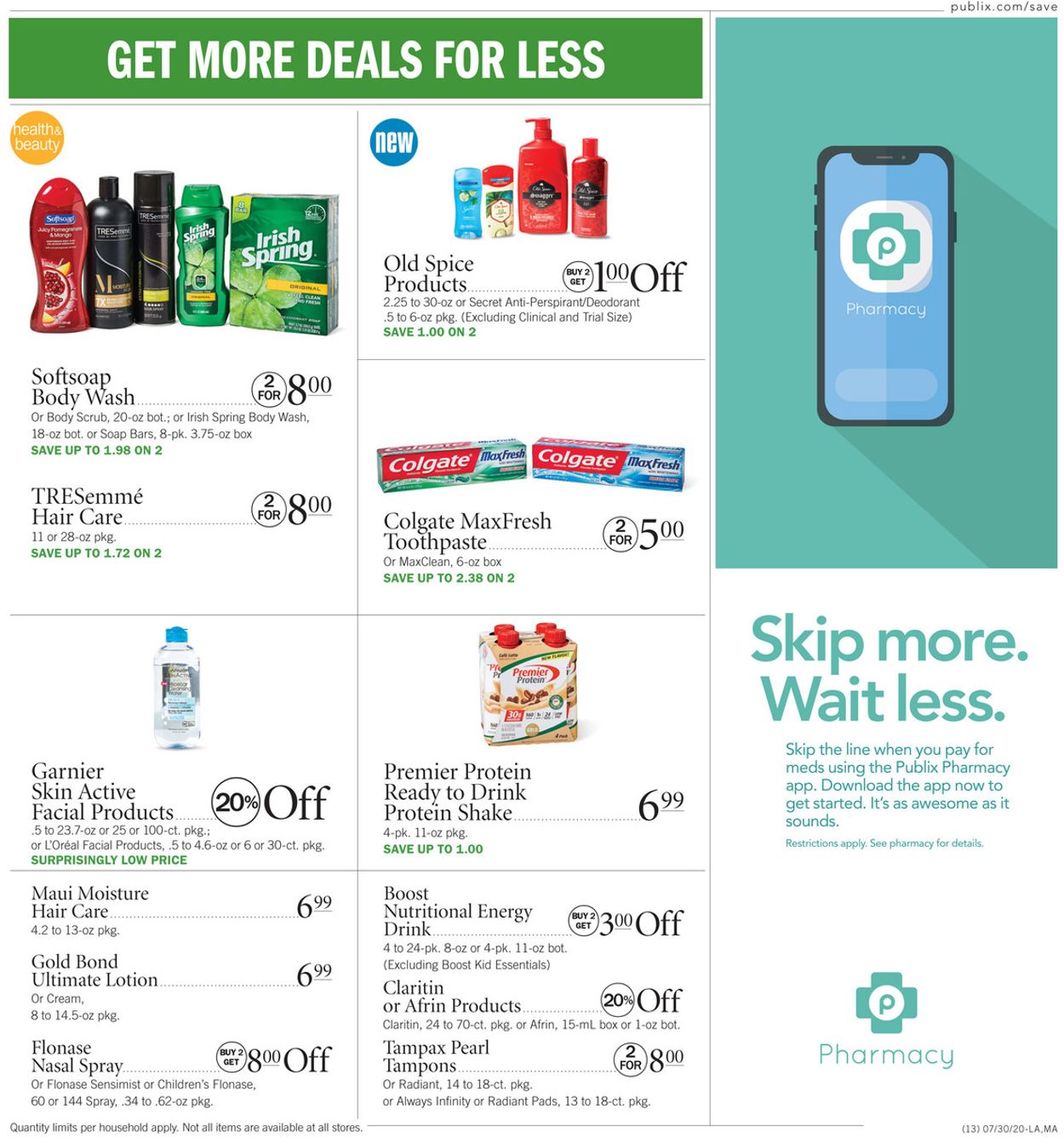 Catalogue Publix from 07/30/2020
