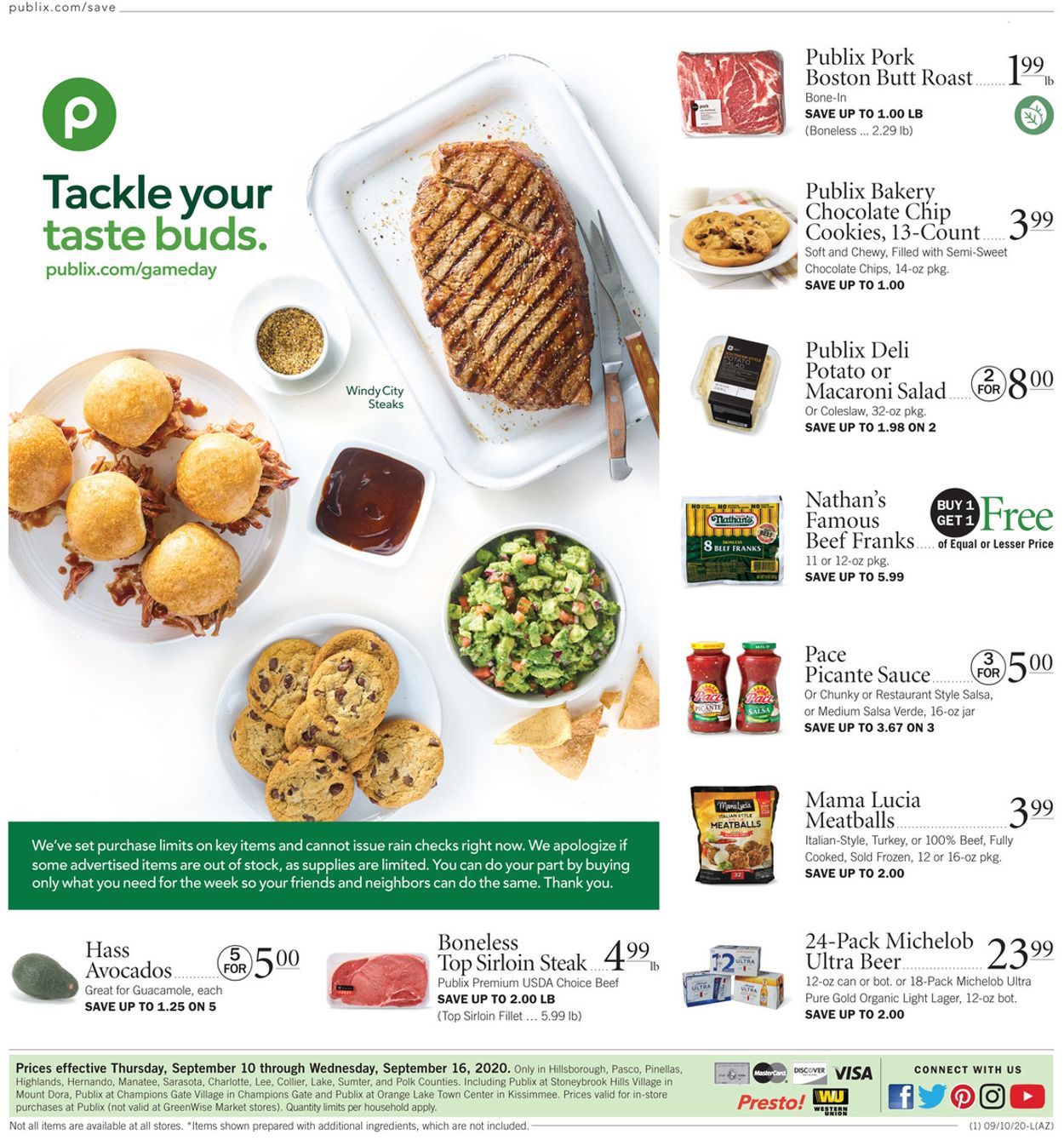 Publix Current weekly ad 09/10 09/16/2020