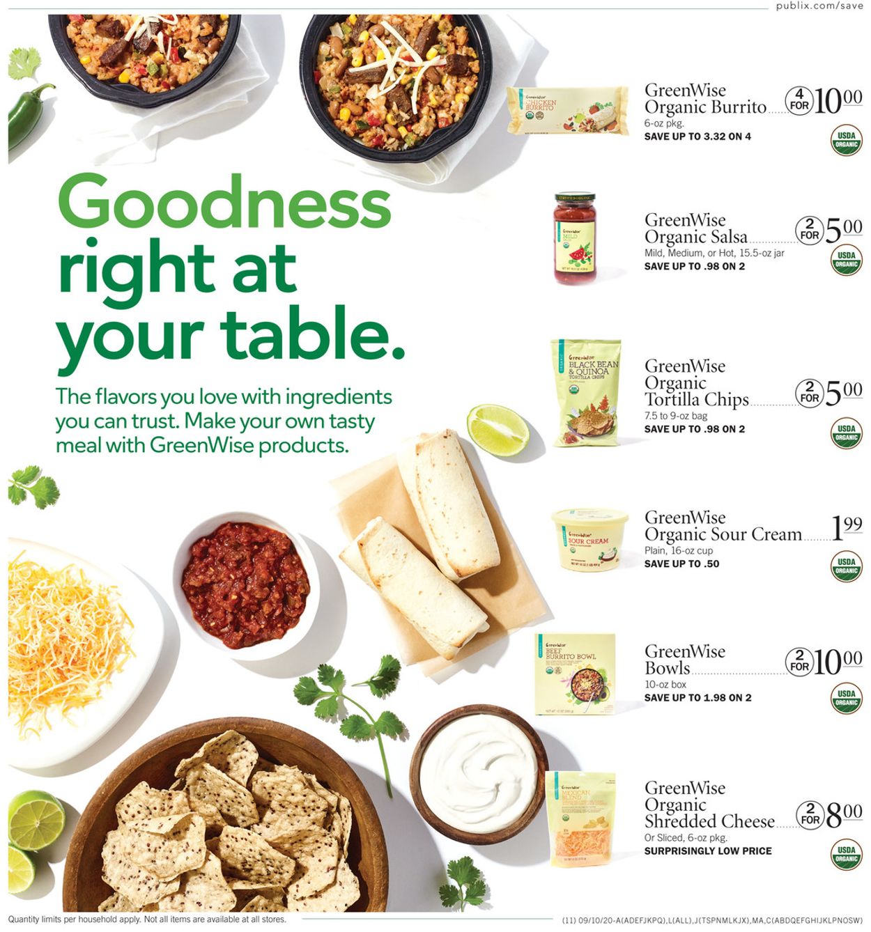 Catalogue Publix from 09/10/2020