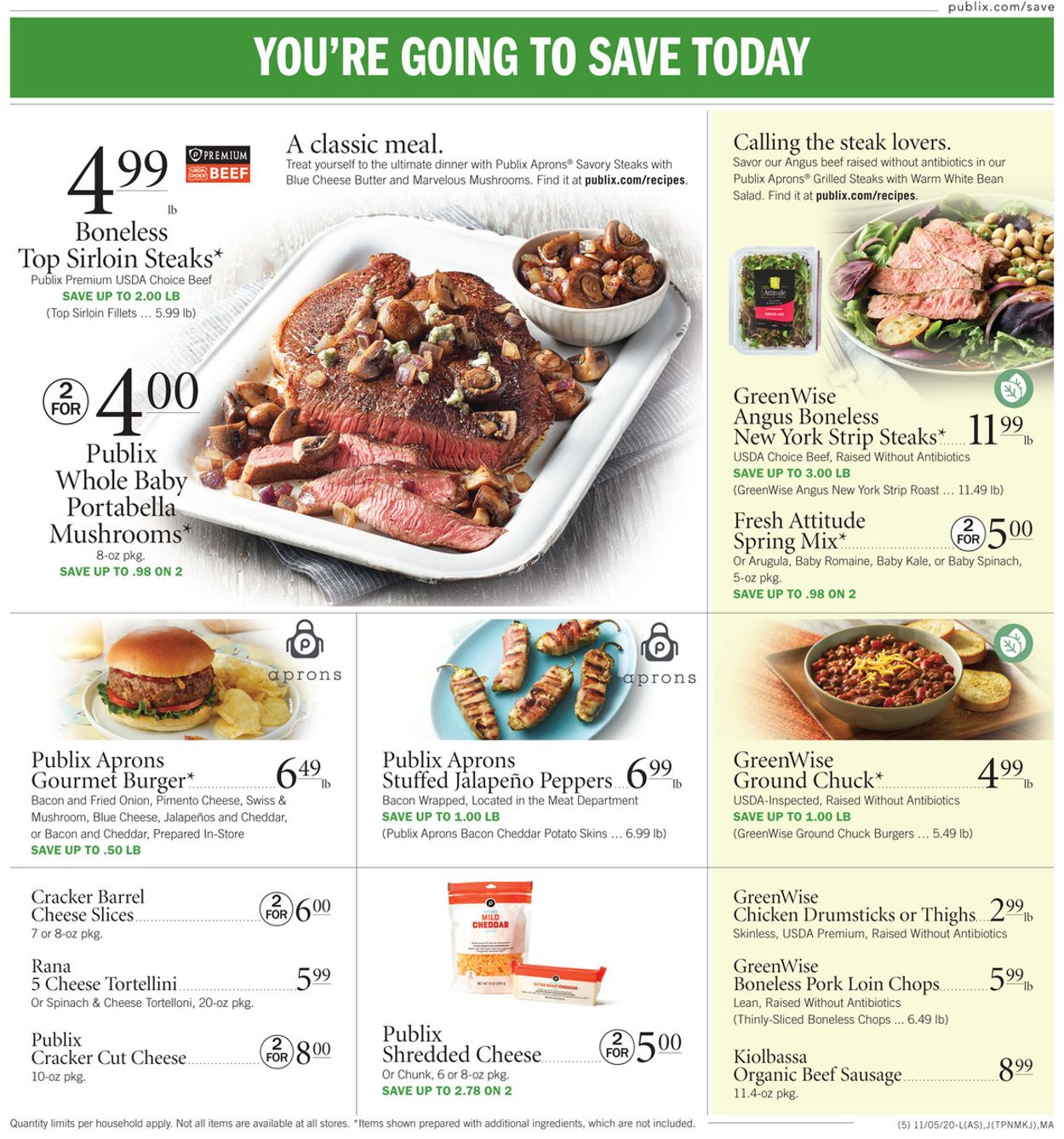 Publix Current Weekly Ad 11 05 11 11 2020 5 Frequent Ads Com