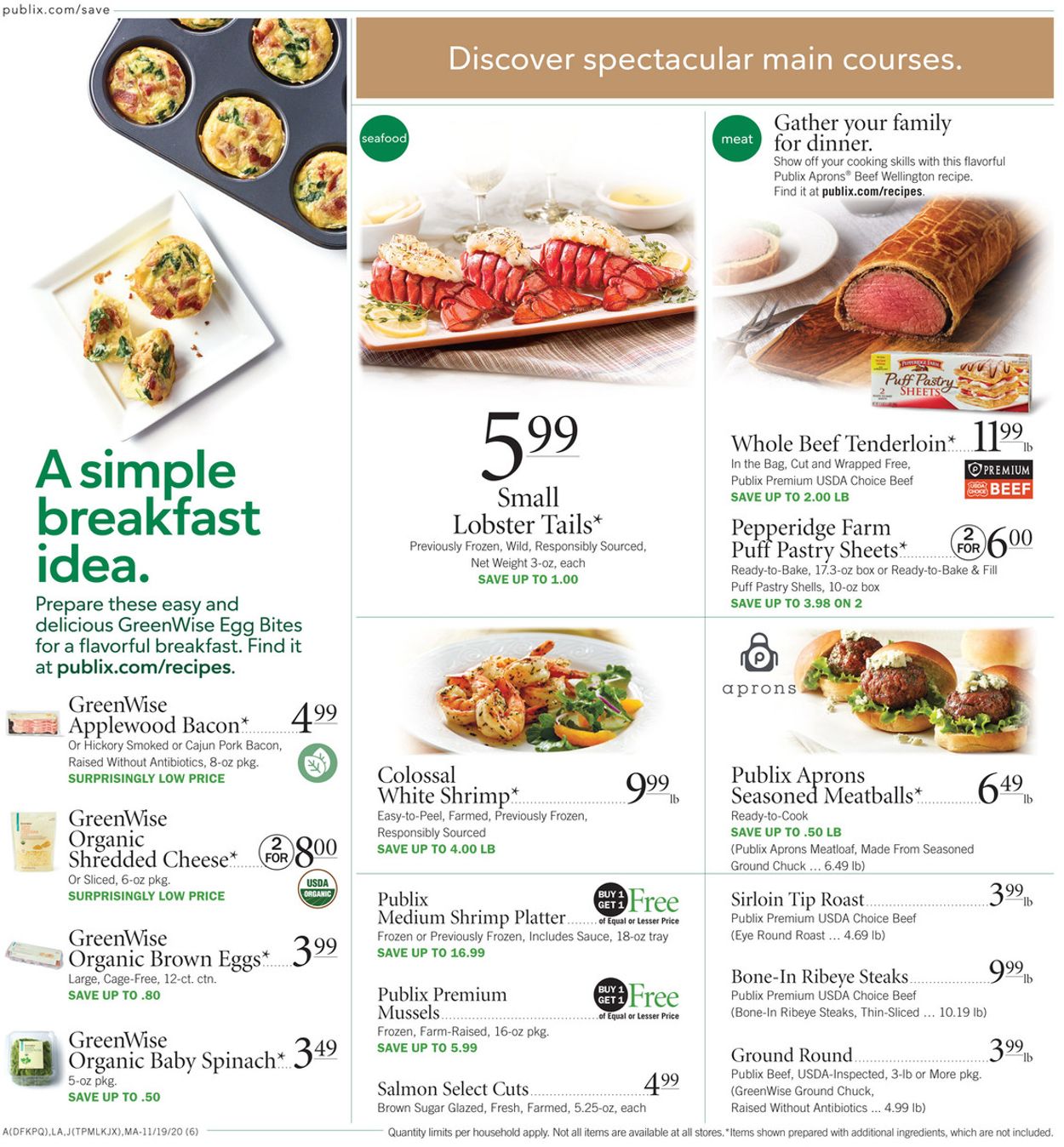 Catalogue Publix Thanksgiving 2020 from 11/19/2020