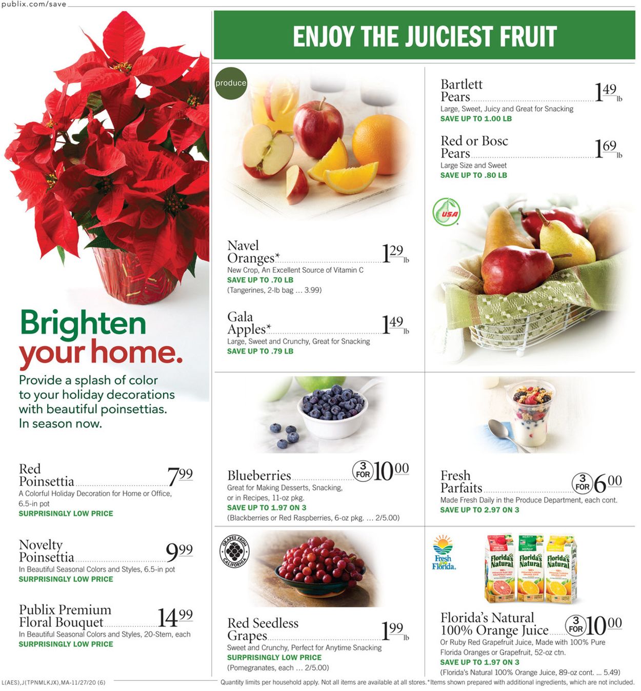 Catalogue Publix Black Friday 2020 from 11/27/2020