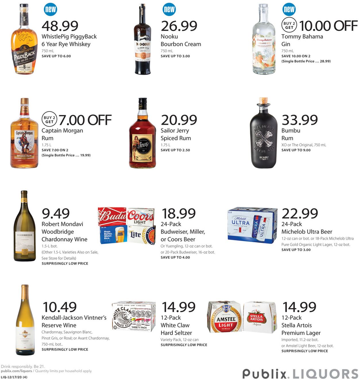 Catalogue Publix Liquors 2020 from 12/17/2020