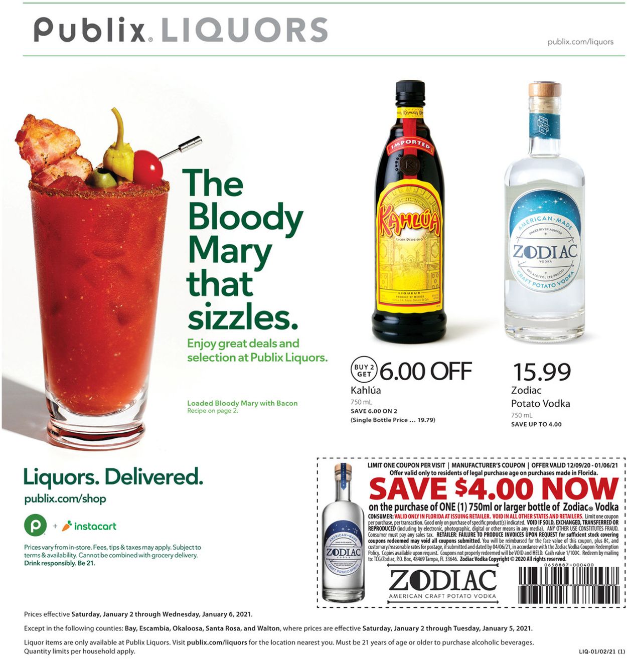 Catalogue Publix Liquor 2021 from 01/02/2021