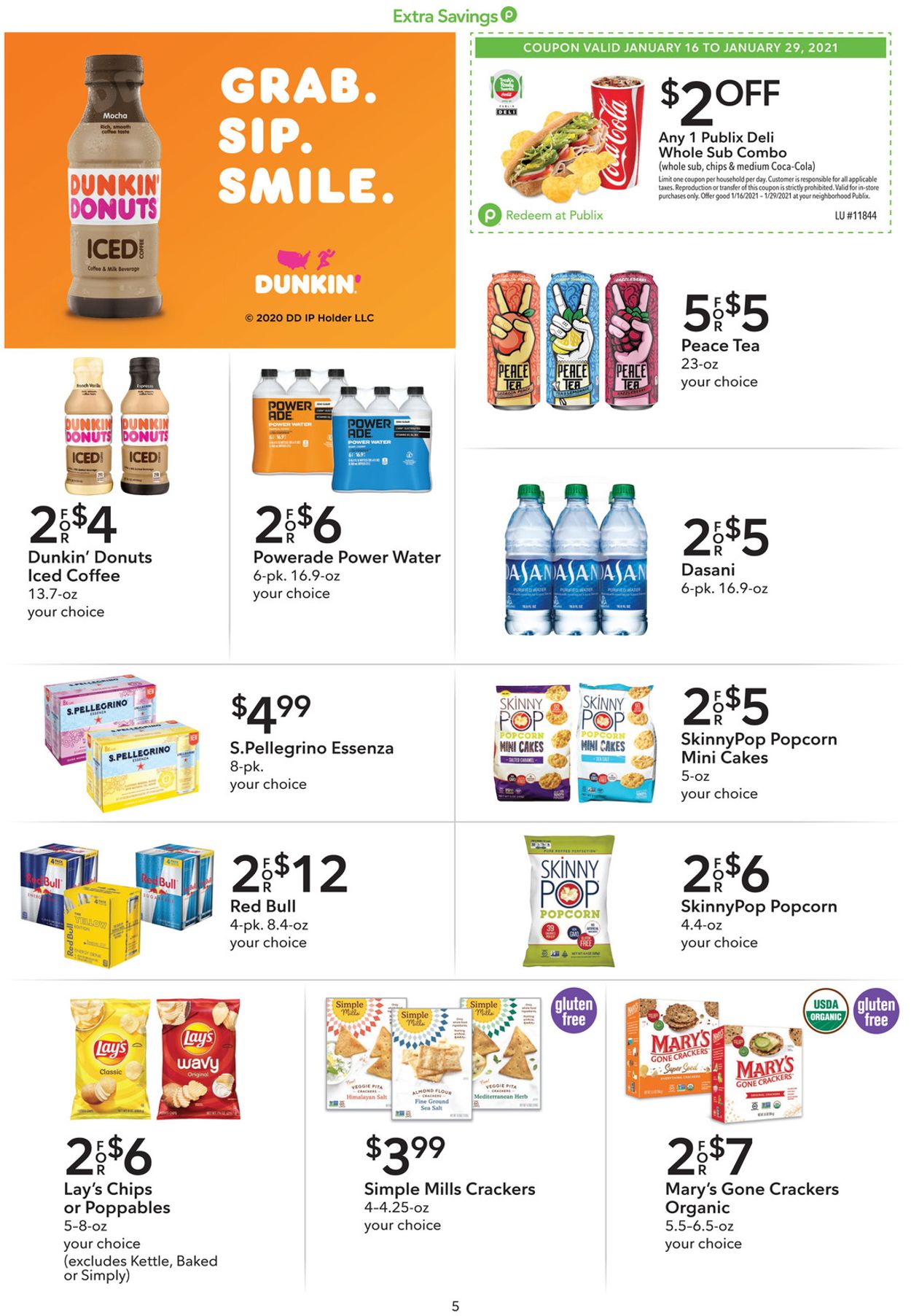 Catalogue Publix Extra Savings 2021 from 01/16/2021