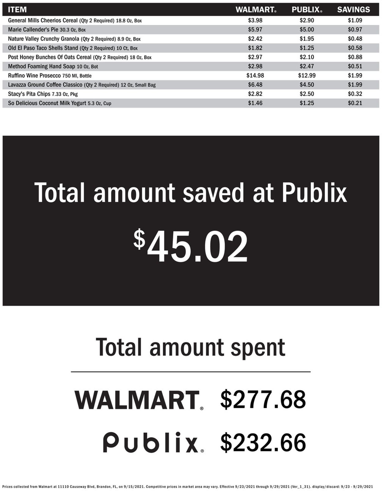 Catalogue Publix from 09/23/2021