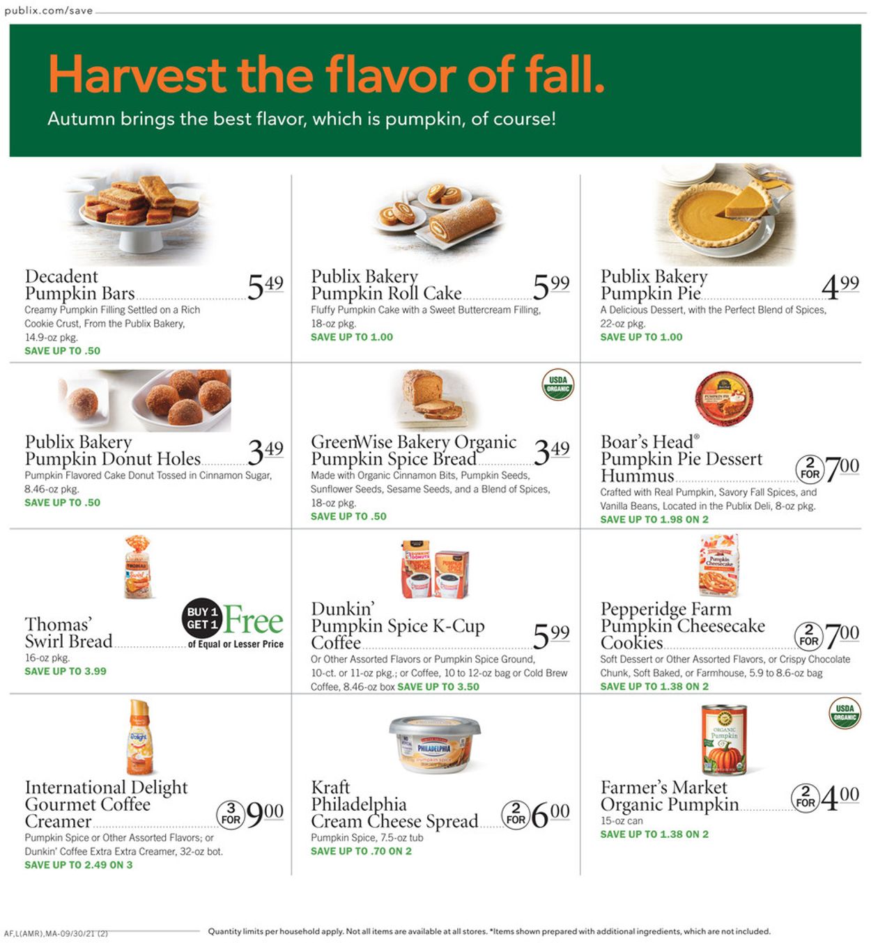 Catalogue Publix from 09/30/2021