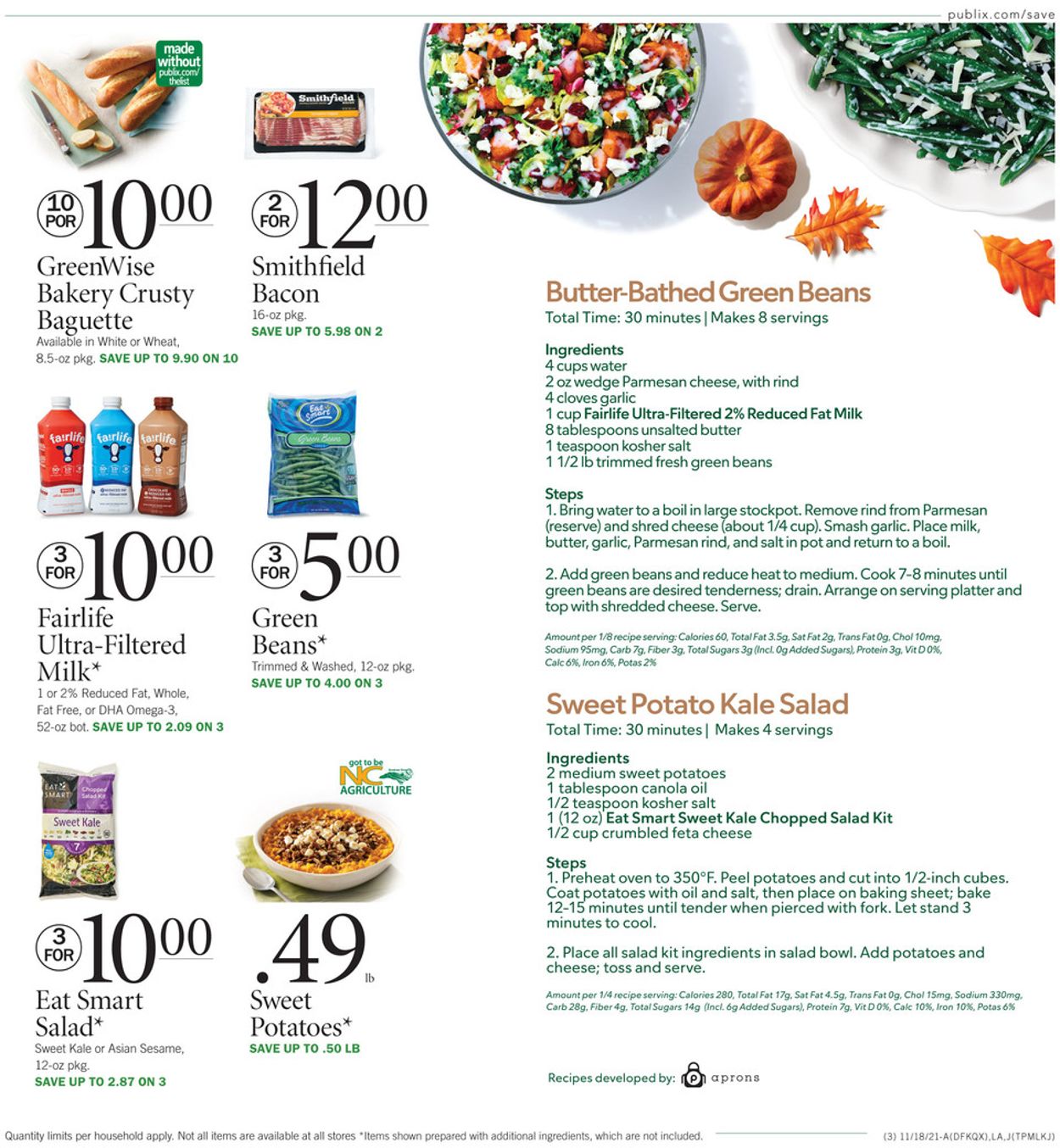 Publix THANKSGIVING 2021 Current weekly ad 11/18 11/24/2021 [3