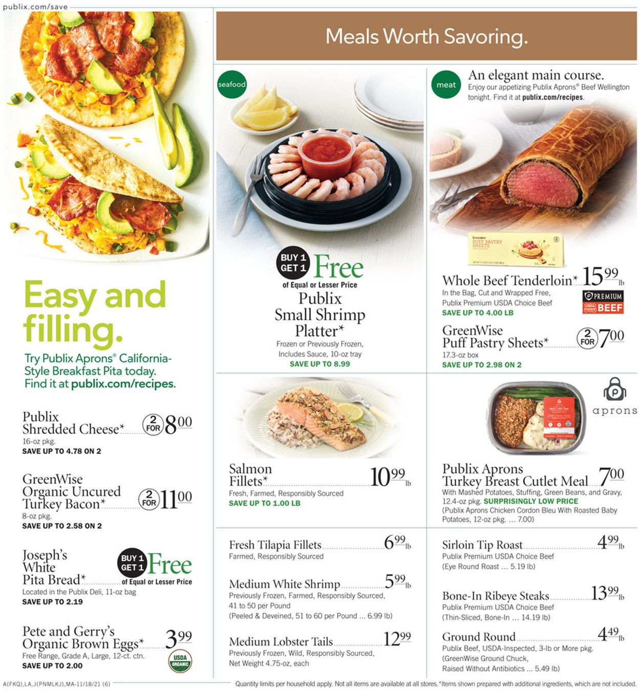Catalogue Publix THANKSGIVING 2021 from 11/18/2021