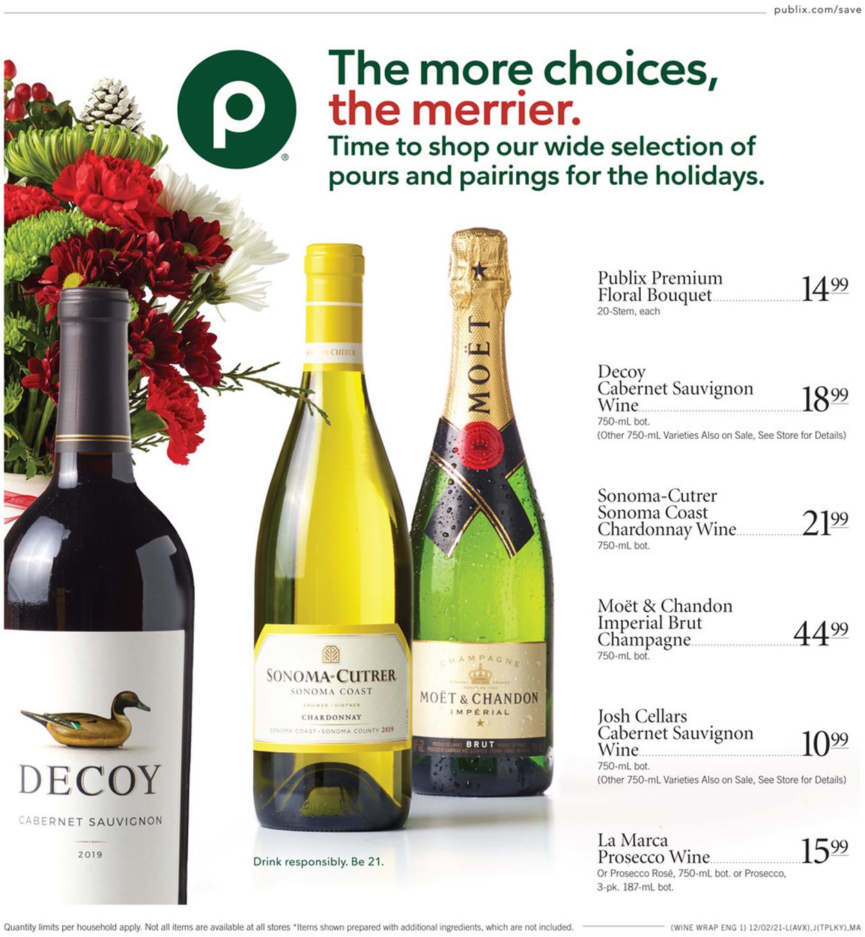 Catalogue Publix HOLIDAY 2021 from 12/02/2021