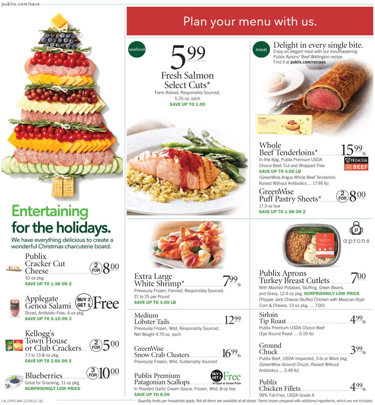 Publix HOLIDAYS 2021 Current weekly ad 12/16 12/24/2021 [6