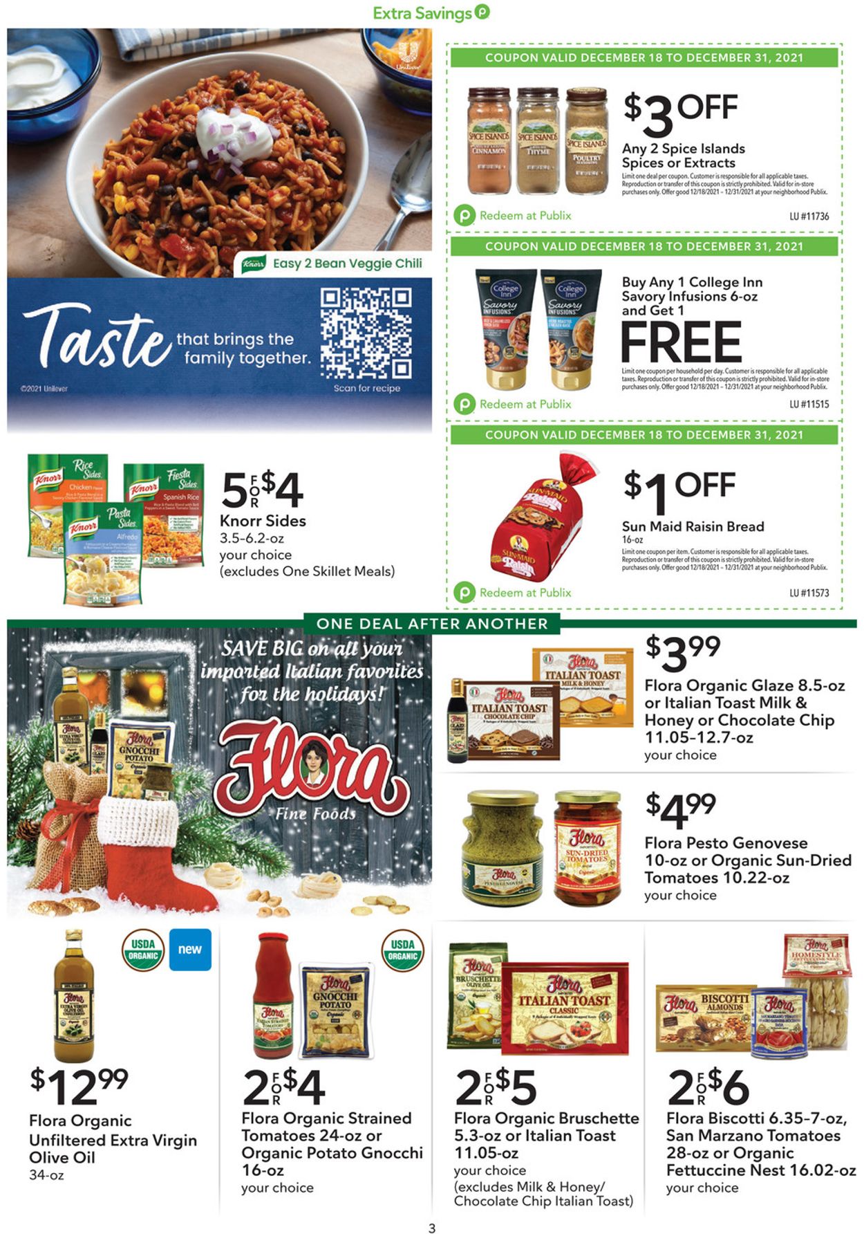 Publix HOLIDAY 2021 Current weekly ad 12/18 12/31/2021 [3] frequent
