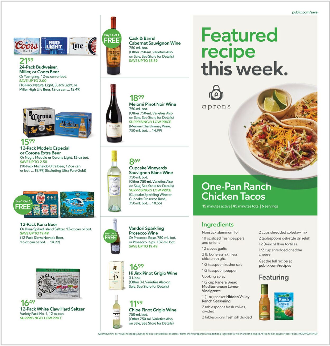 Catalogue Publix from 09/29/2022