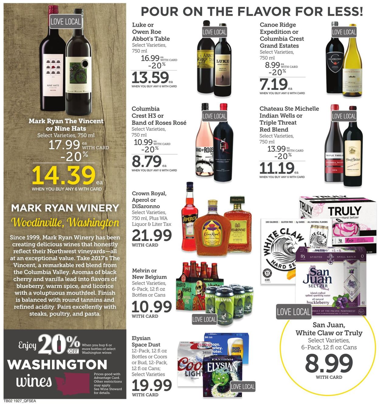 Catalogue QFC from 08/07/2019