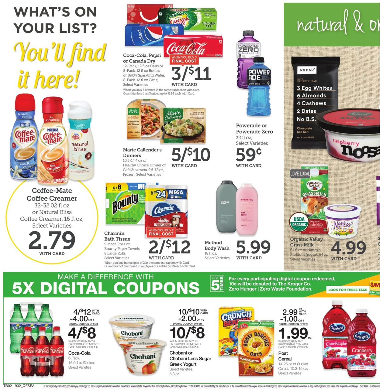 Catalogue QFC from 09/11/2019