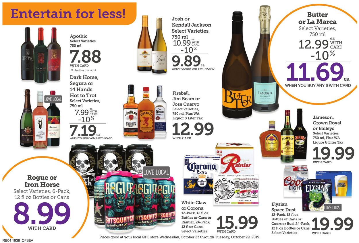 Catalogue QFC from 10/23/2019