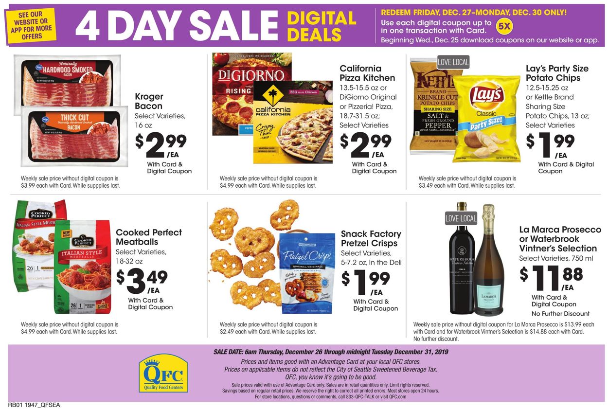 Catalogue QFC - New Year's Ad 2019/2020 from 12/26/2019