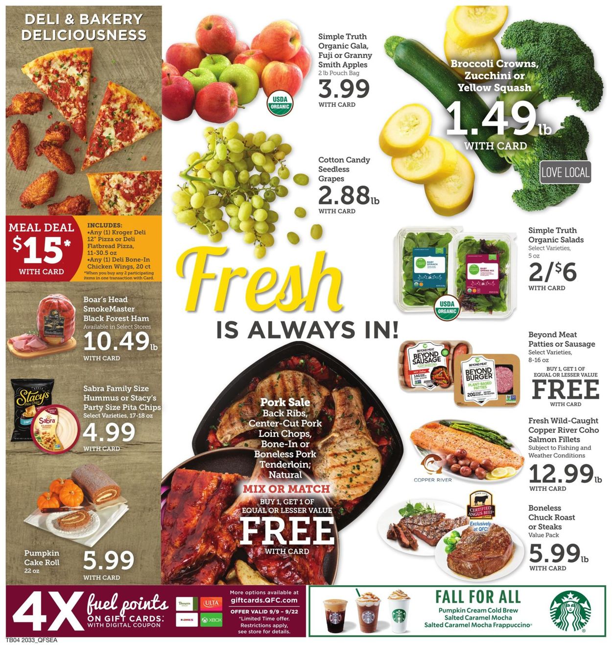 Catalogue QFC from 09/16/2020
